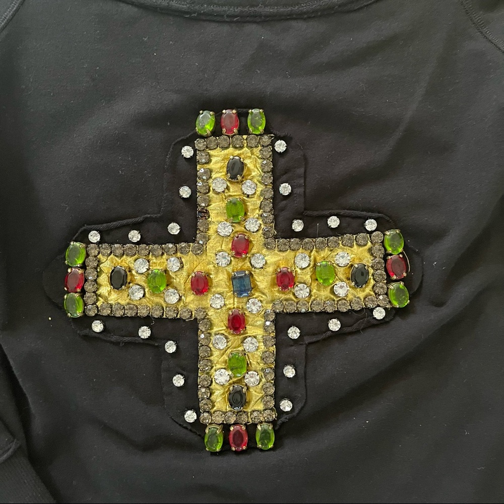 Boston Proper Rhinestone Sweatshirt - Picture 3 of 8